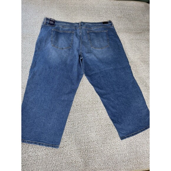 NWT Scoop Low Slung Relaxed Crop Boyfriend Jeans With Rhinestones Women’s 26W - Picture 7 of 8